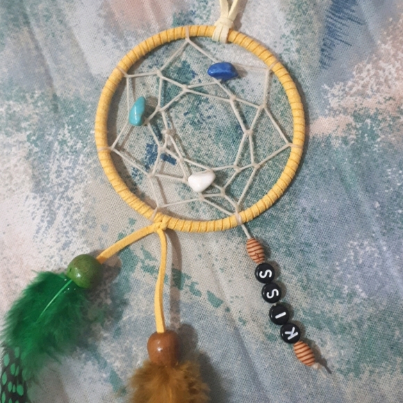 Yellow Dreamcatcher - Handmade - Picture 2 of 3